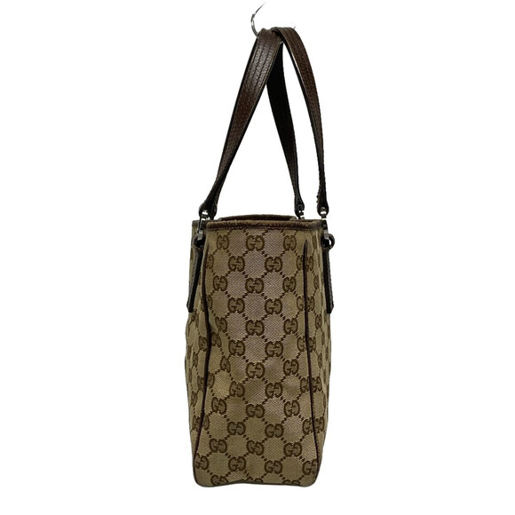 Auth Gucci Gg Beige Dark Brown Jacquard #156283G20B - Picture 2 of 11
